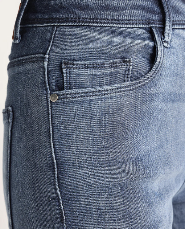 Rareism Womens Chalkhill Blue Jeans Cotton Elastane Fabric Skinny Fit Zipper Closure High Rise Waist Rise Ankle Length
