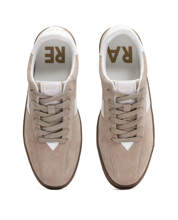 Rare Rabbit Men Classo Dark Beige Lace-Up Closure Sneaker