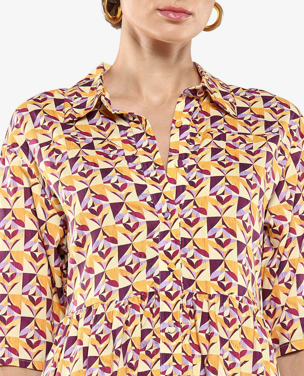 Rareism Women's Cleokap Multi Printed Dress