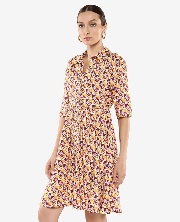 Rareism Women's Cleokap Multi Printed Dress