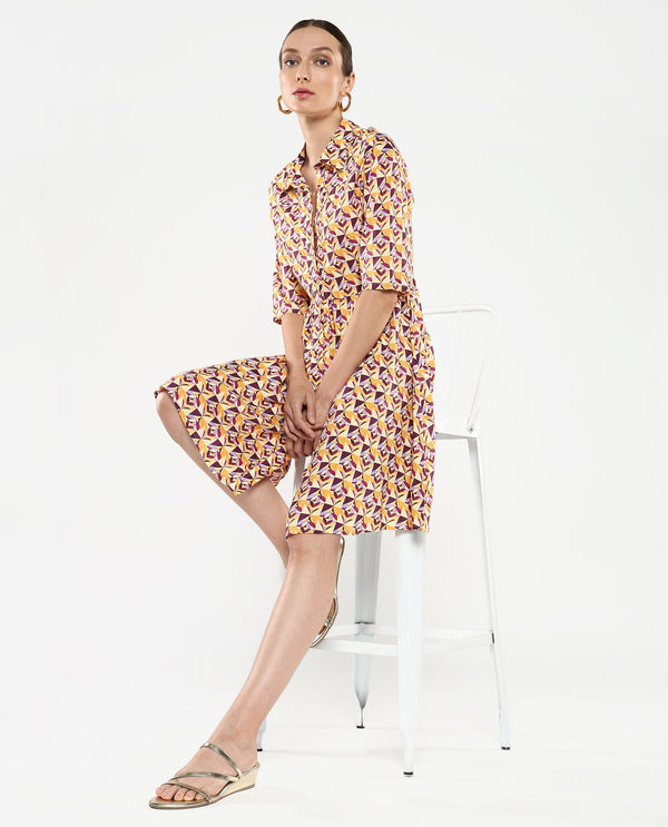 Rareism Women's Cleokap Multi Printed Dress