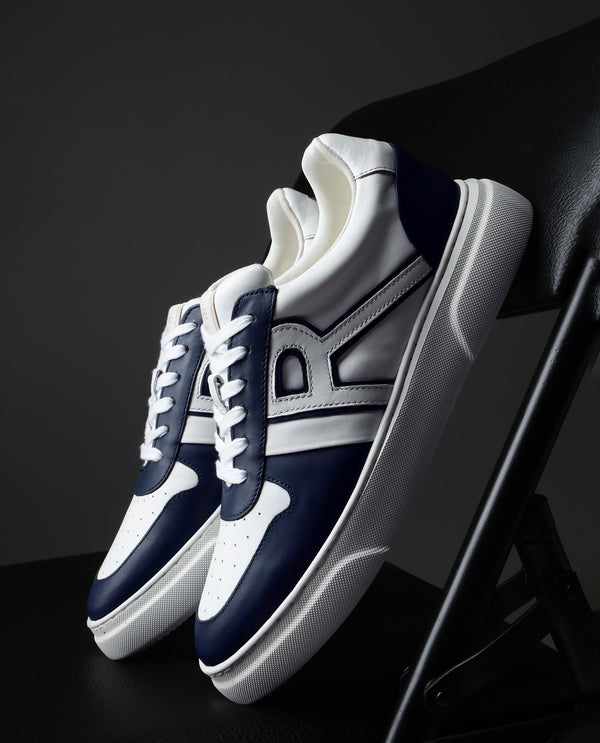 RARE RABBIT CORP CYGNUS PRO-LQWHITE-NAVY SHOES
