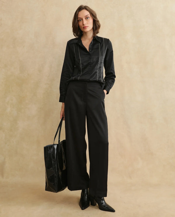 Rareism Women Derep Primary Black  Shirt