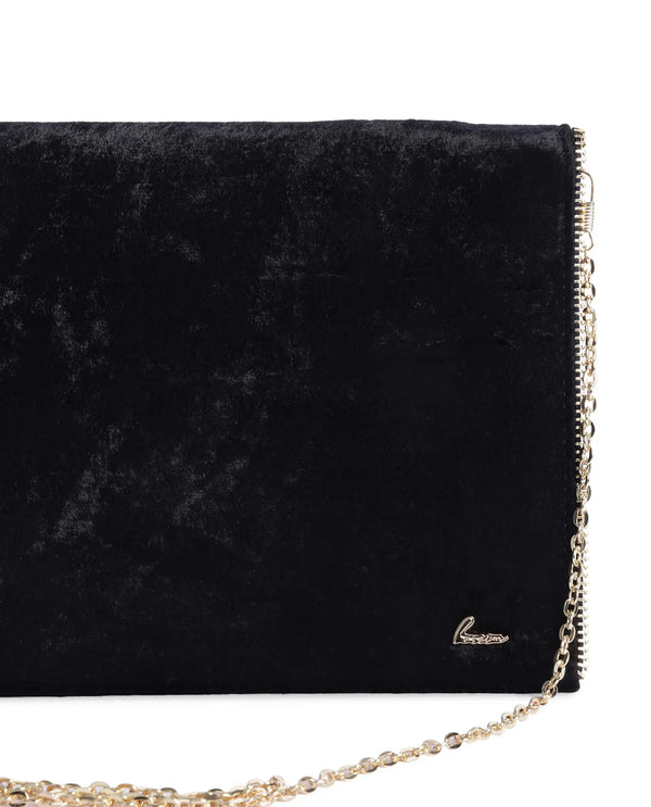 Rareism Women Diva Dark Black Plain Bag
