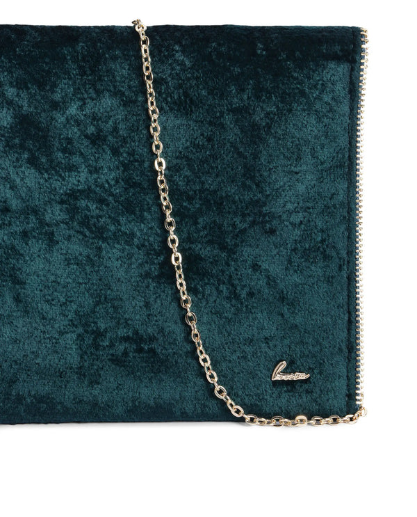 Rareism Women Diva Dark Green Plain Bag