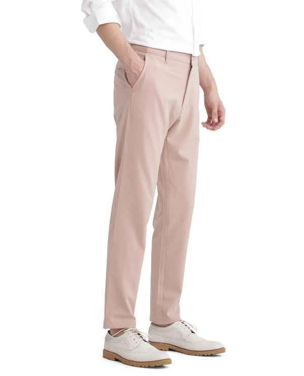 Rare Rabbit Men Driver-2 Peach Cotton Elastane Fabric Button Closure Plain Trouser