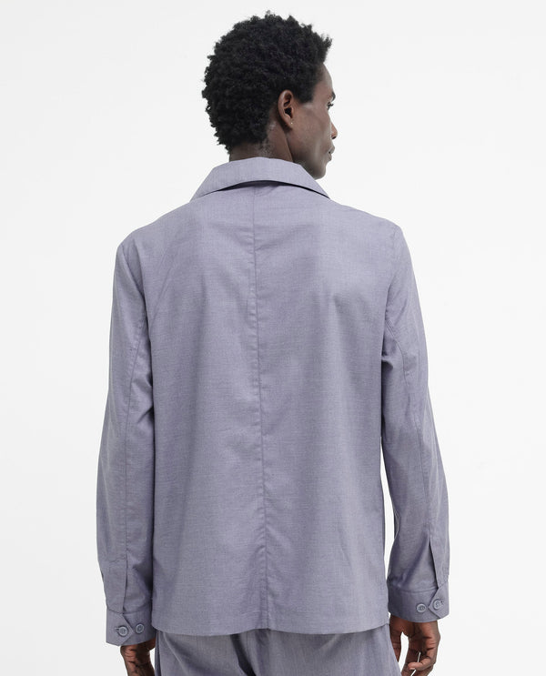 Rare Rabbit Mens Echos Purple Full Sleeve Lapel Neck Two Flap Pocket Solid Jacket