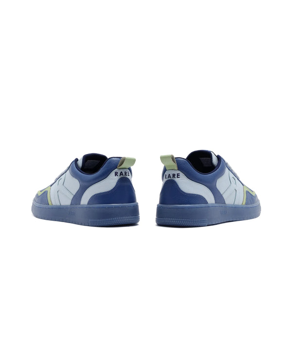 Rare Rabbit Men Edamon Blue Leather Lace-Up Sneaker