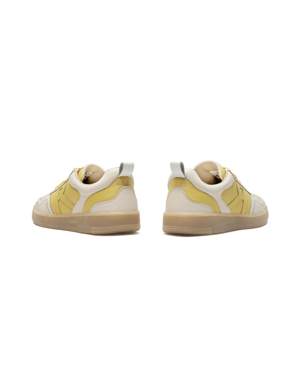Rare Rabbit Men Edamon Yellow Leather Lace-Up Sneaker