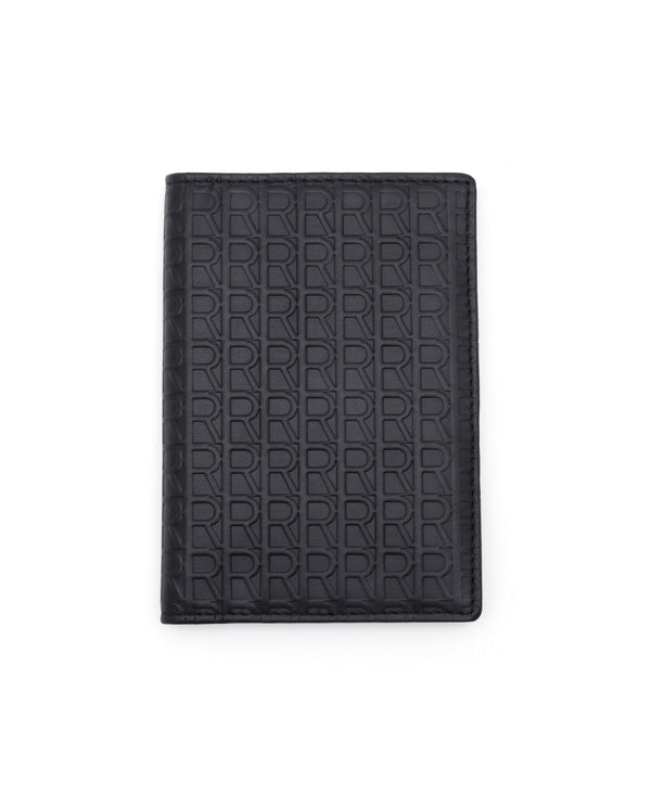 Rare Rabbit Men's Ellen Black Bi Fold Passport Holder