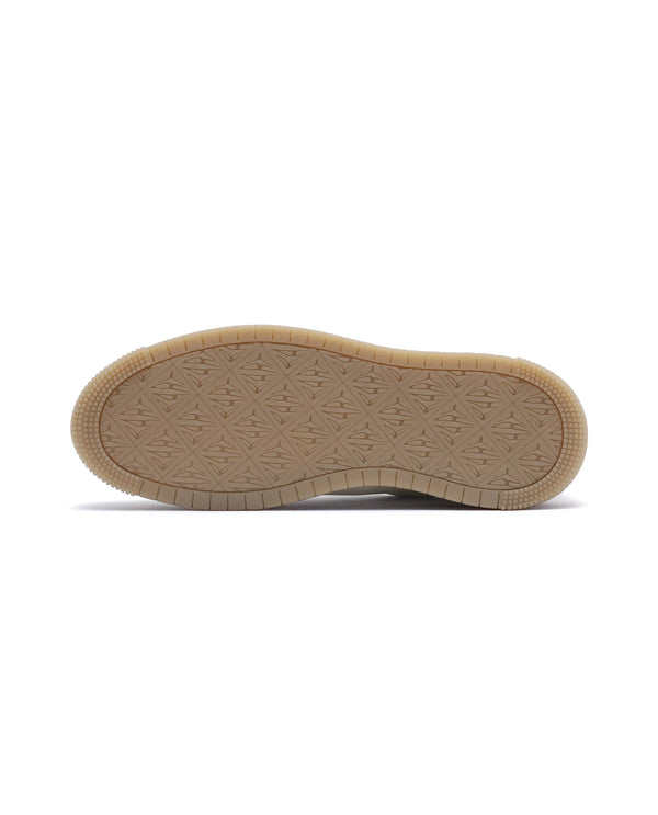 Rare Rabbit Men Elliot White Genuine Leather Embroidered Signature Low-top Lace-Up Closure Sneaker