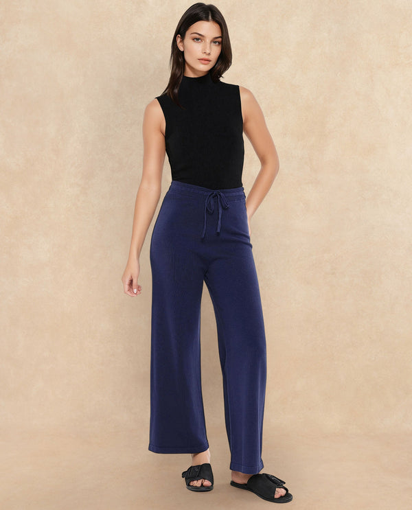 Rareism Women Finnet B Navy Plain Track Pant