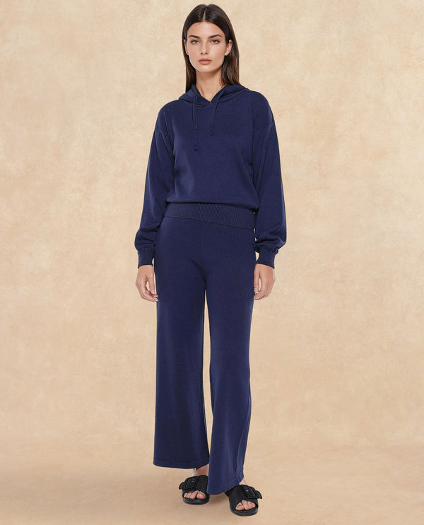Rareism Women Finnet B Navy Plain Track Pant