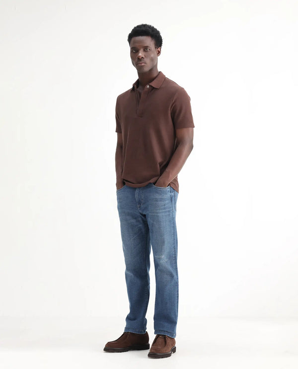 Rare Rabbit Mens Gala Blue Cotton Polyester Solid Regular Fit Jeans