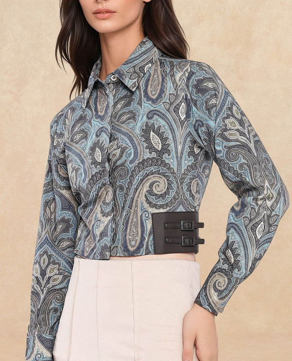 Rareism Women Gister Multi Printed Shirt