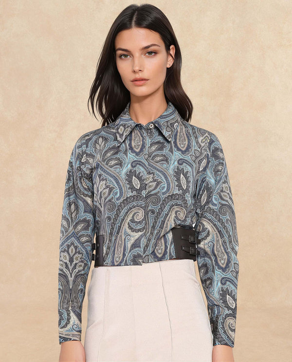 Rareism Women Gister Multi Printed Shirt