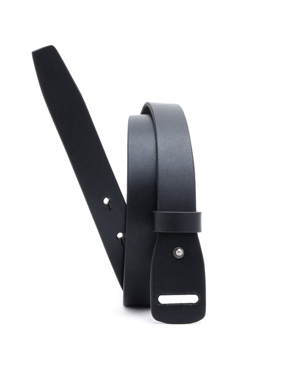 Rare Rabbit Men's Grenger Black Non Reversible Belt