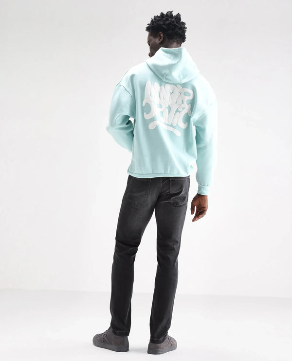 Rare Rabbit Men's Hawkins Light Grey Mid Wash Slim Fit Jeans