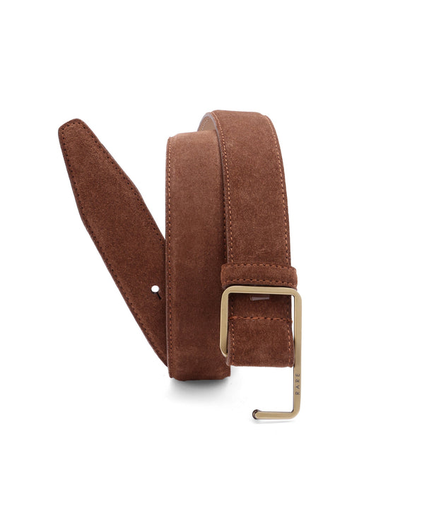 Rare Rabbit Men's Hedvig Brown Non Reversible Belt