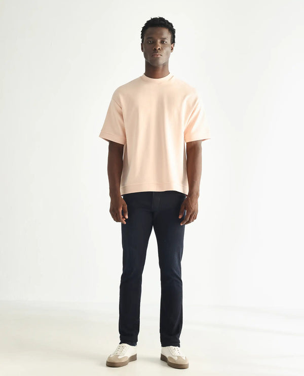 Rare Rabbit Men's Holand Navy Dark Wash Mid-Rise Slim Fit Jeans