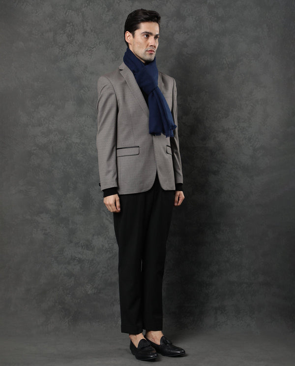 RARE RABBIT MEN'S STREAK NAVY SCARF SOLID