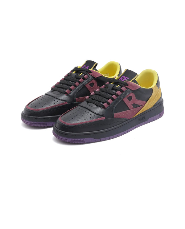 Rare Rabbit Men Inferno Black Lace-Up Closure Sneaker