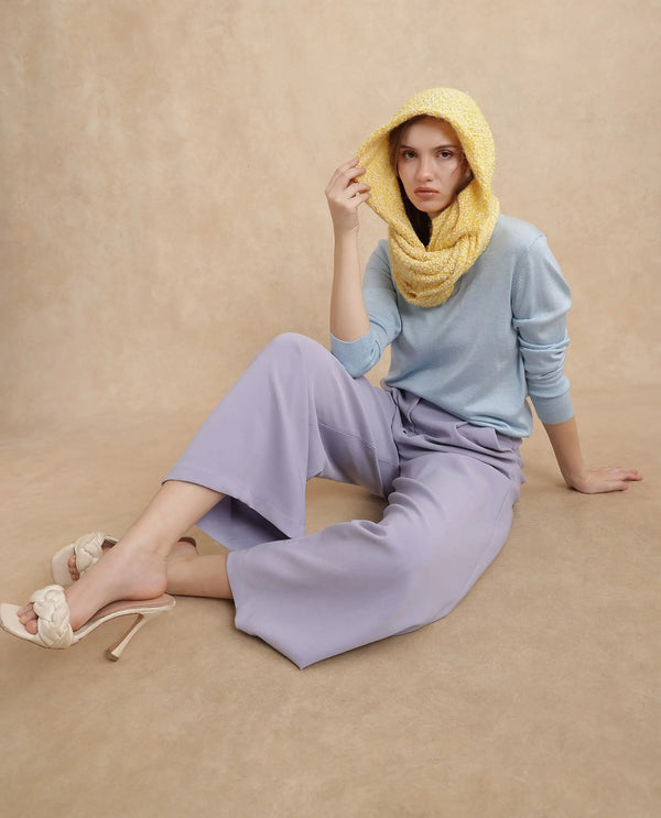 Rareism Women Infinn Yellow Plain Muffler