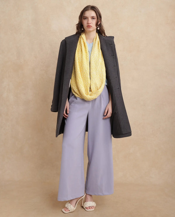 Rareism Women Infinn Yellow Plain Muffler