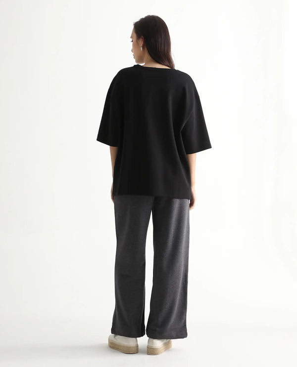 Rareism Women Inout Dark Grey  Track Pant