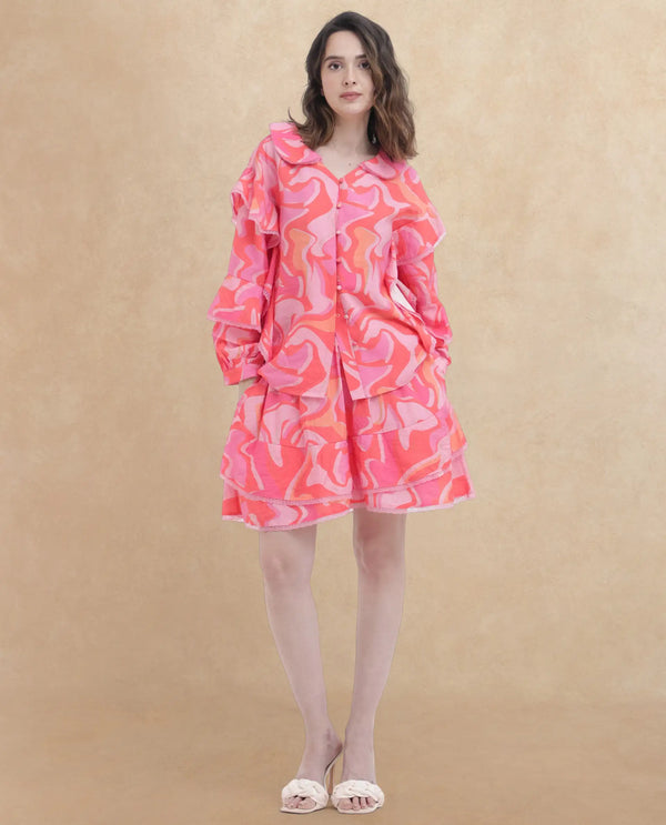 Rareism Womens Ivania Multi Skirt Print