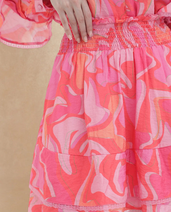 Rareism Womens Ivania Multi Skirt Print