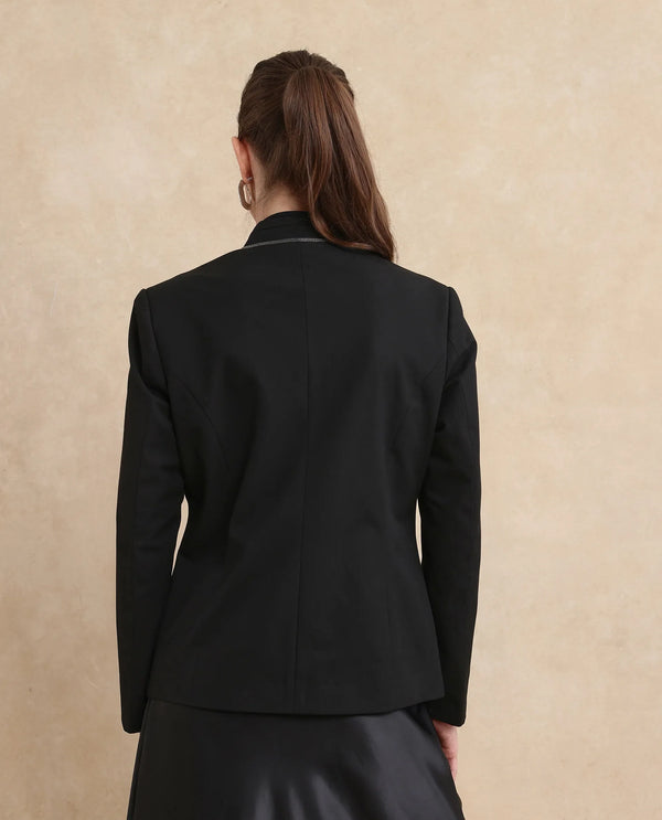 Rareism Women Tasmania Black Plain Jacket