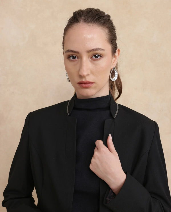 Rareism Women Tasmania Black Plain Jacket