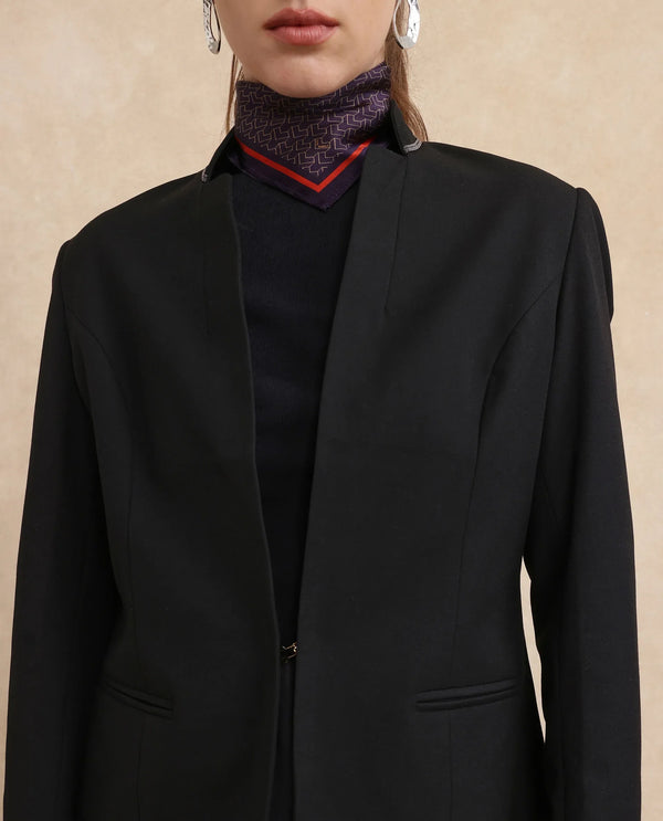Rareism Women Tasmania Black Plain Jacket