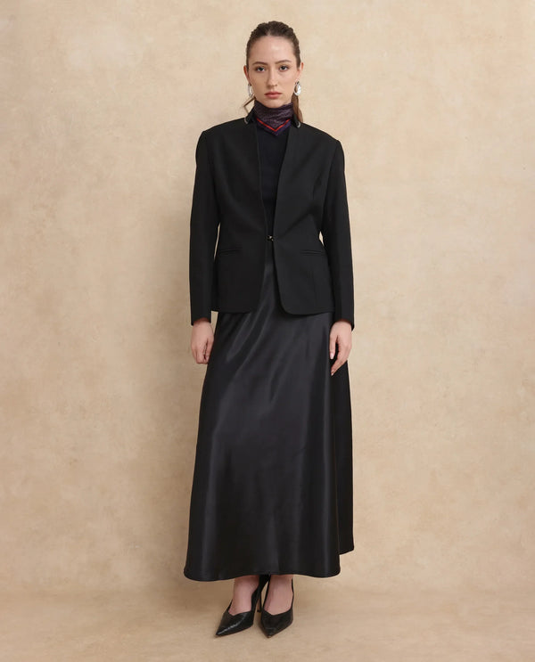 Rareism Women Tasmania Black Plain Jacket