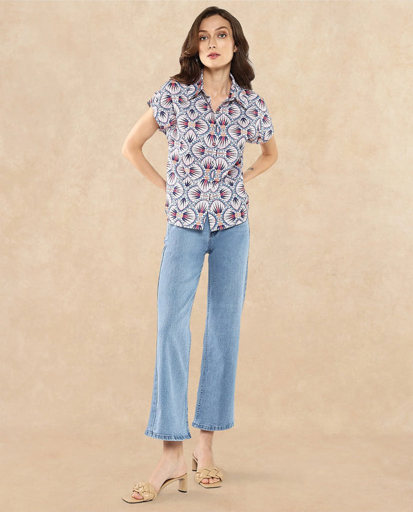 Rareism Women Joancut Multi Printed Top