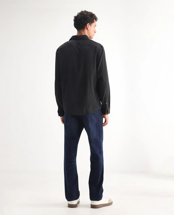Rare Rabbit Mens Jogg Dark Blue Cotton Polyester Mid Wash Regular Fit Jeans