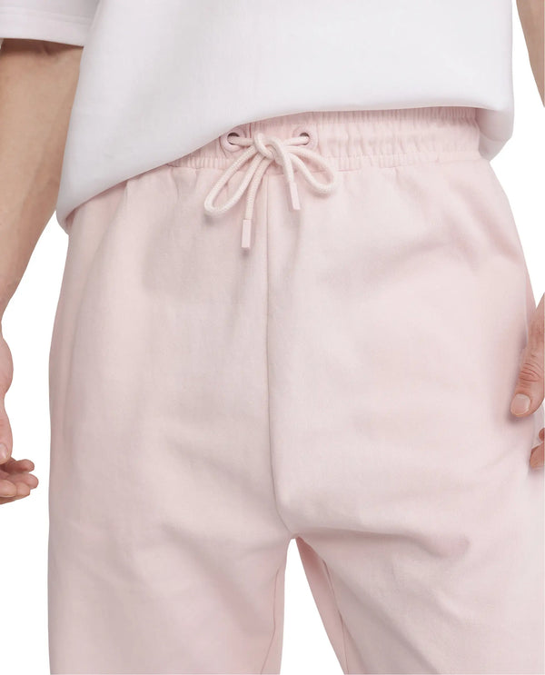Rare Rabbit Men Junolt-B Pastel Pink Cotton Blend Fabric Regular Fit Embroidered Track Pant