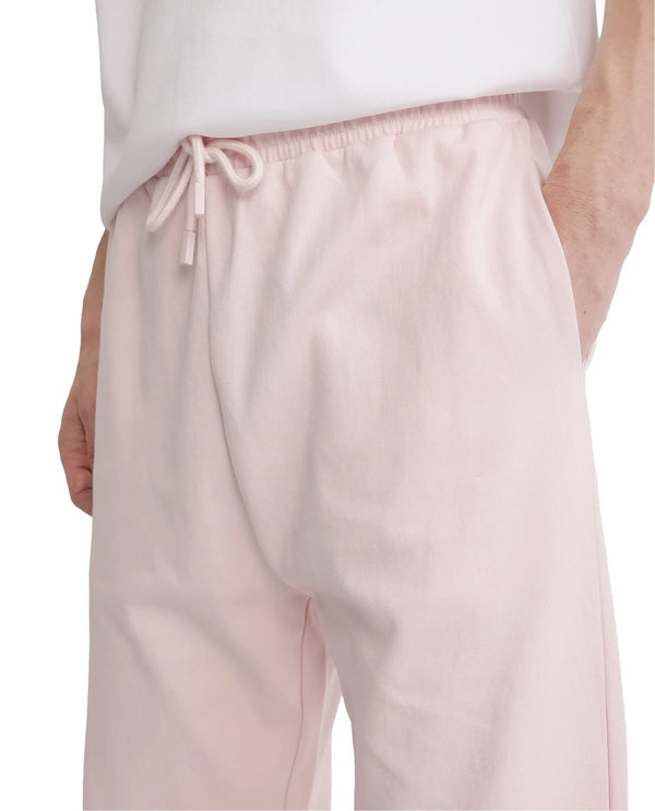 Rare Rabbit Men Junolt-B Pastel Pink Cotton Blend Fabric Regular Fit Embroidered Track Pant