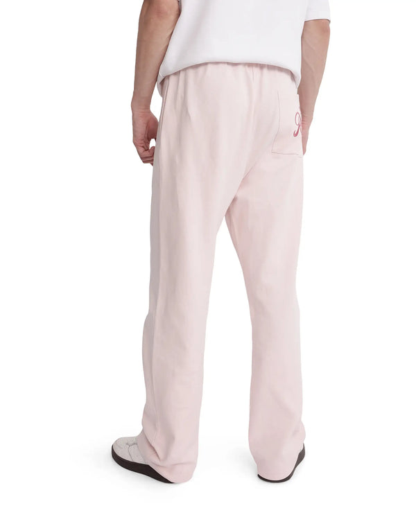 Rare Rabbit Men Junolt-B Pastel Pink Cotton Blend Fabric Regular Fit Embroidered Track Pant