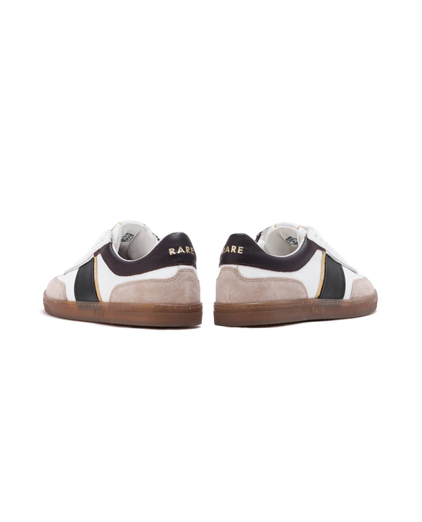 Rare Rabbit Men Kairos Pro White Premium Suede Leather Low-Top Lace-Up Sneaker Shoes