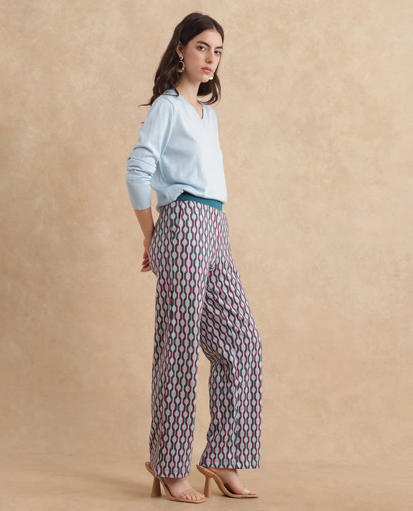 Rareism Women Kane Multi Plain Track Pant