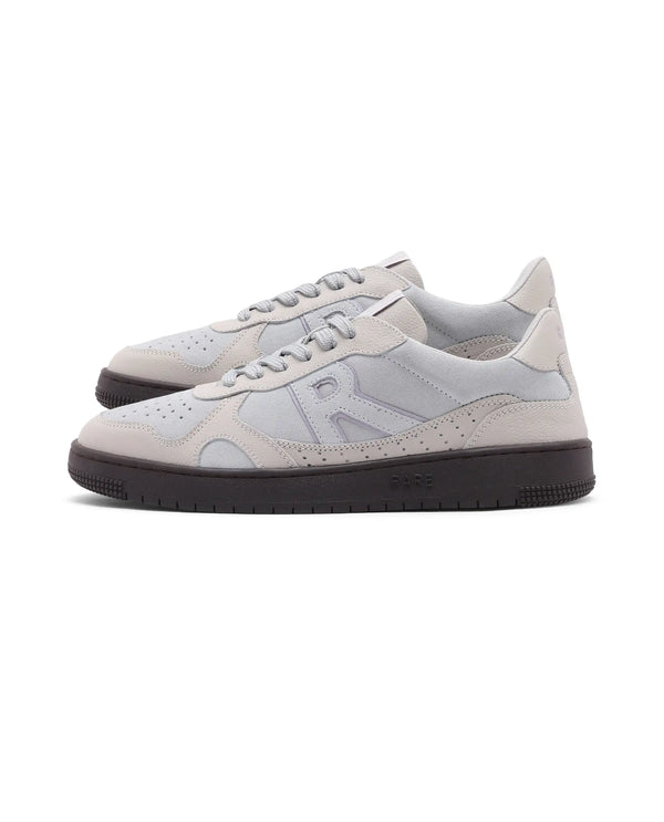 Rare Rabbit Men's Kepler Pro Light Grey Plain Shoes