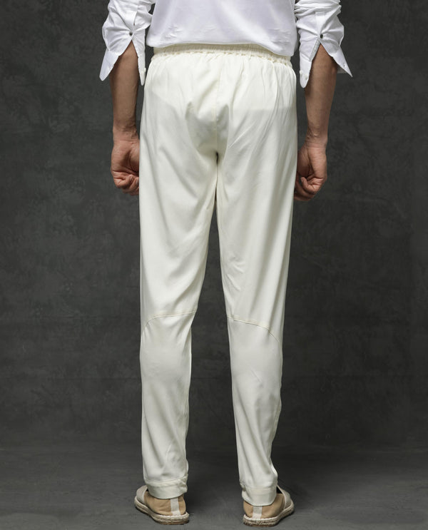 Rare Rabbit Men's Lasmos-Kpb Off White  Kurta-Suit