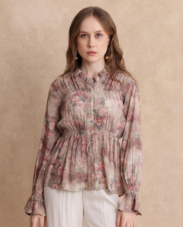 Rareism Women Lihgf Primary Multi Regular Sleeves Top