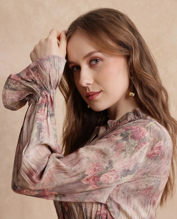 Rareism Women Lihgf Primary Multi Regular Sleeves Top