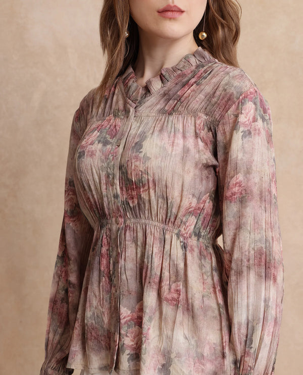 Rareism Women Lihgf Primary Multi Regular Sleeves Top