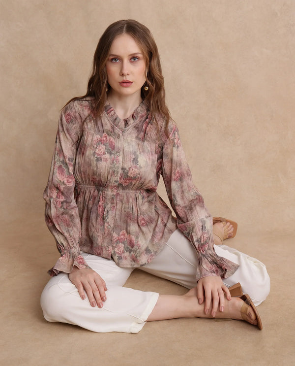 Rareism Women Lihgf Primary Multi Regular Sleeves Top