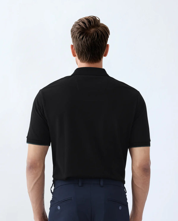 Rare Rabbit Men's Limo Black Cotton Fabric Full Sleeve Collared Neck Button Closure Printed Shirt