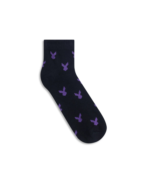 Rare Rabbit Men Loger - 4 Black High Ankle Socks